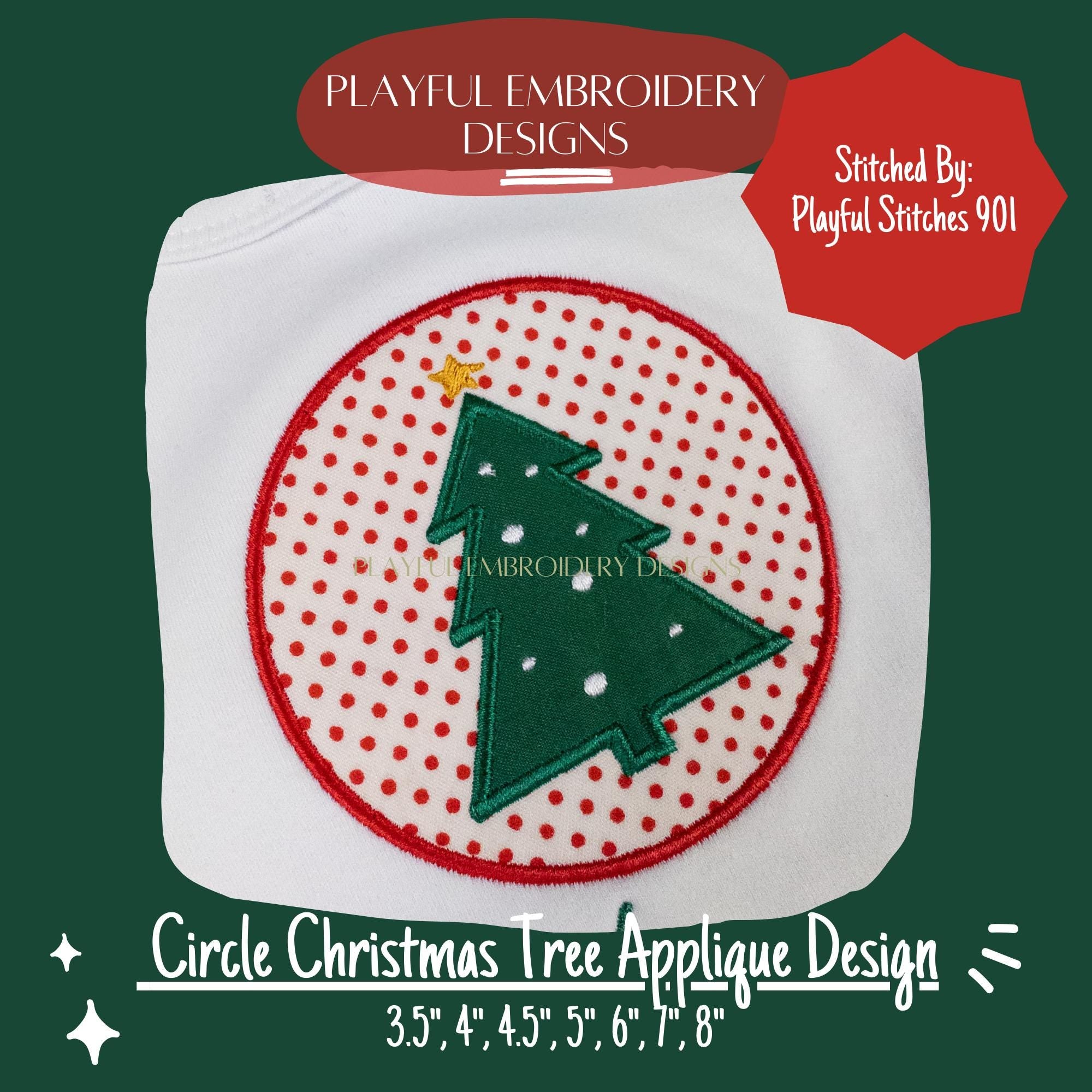Christmas Tree Machine Embroidery Design, 4 sizes Christmas tree with presents, Christmas China complementary design