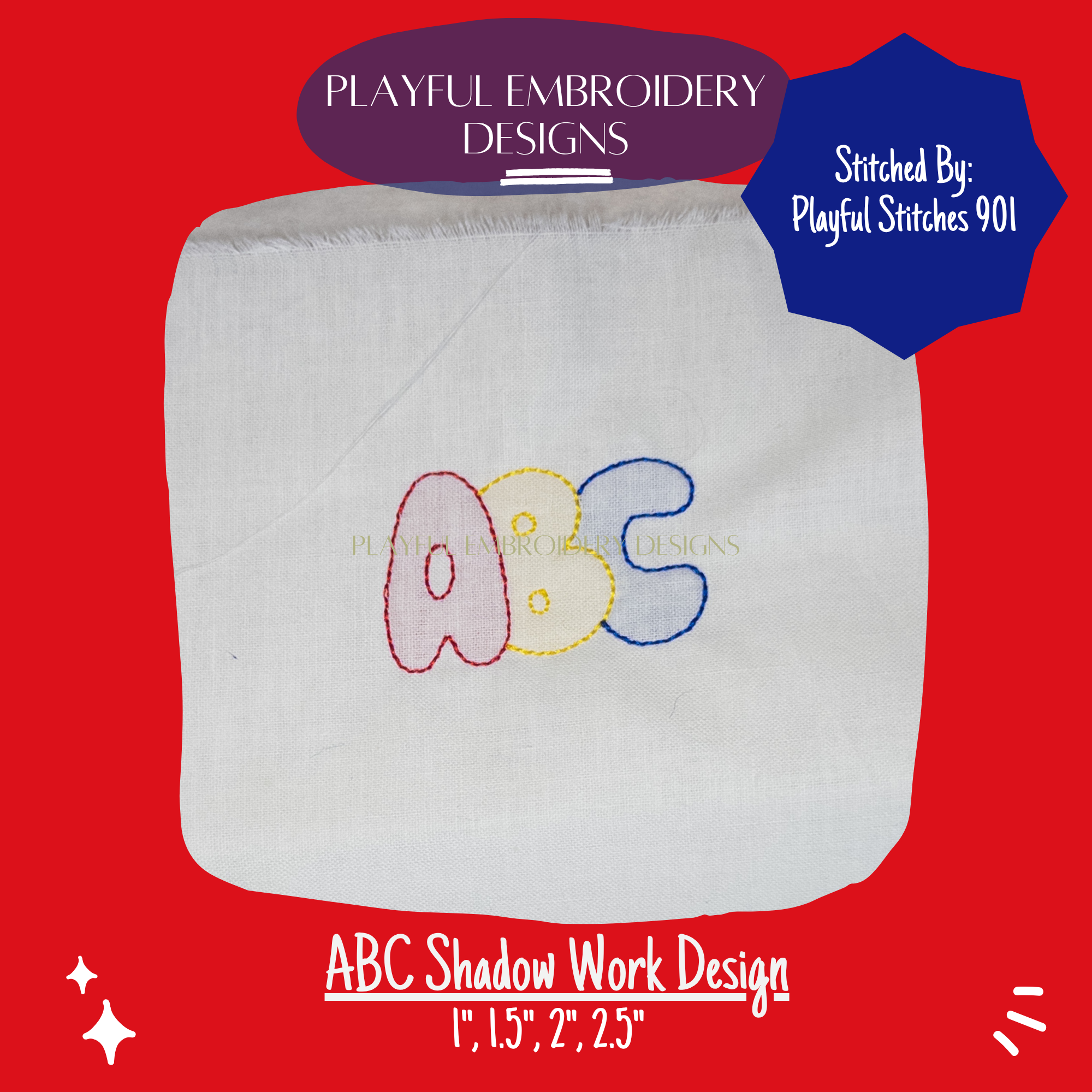 ABC Shadow Work Mini Embroidery design (Digital Download)