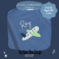 Airplane Mini Machine Embroidery Design, Plane Mini Embroidery Design, Boy Embroidery Design
