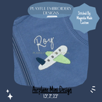 Airplane Mini Machine Embroidery Design, Plane Mini Embroidery Design, Boy Embroidery Design