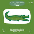 Alligator Applique Design for Machine Embroidery (Digital Download)