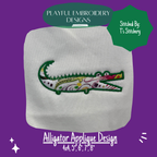 Alligator Applique Design for Machine Embroidery (Digital Download)