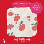 Apple Bow Mini Design for Machine Embroidery (Digital Download)