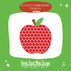 Apple Mini Knot Pattern Machine Embroidery Design (Digital Download)