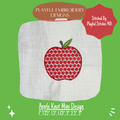 Apple Mini Knot Pattern Machine Embroidery Design (Digital Download)