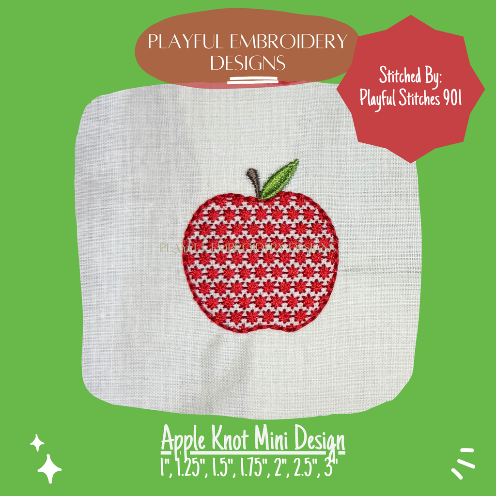 Fruit Knot Mini Bundle Machine Embroidery Design (Digital Download)
