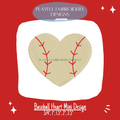 Baseball Heart Mini Embroidery Design (Digital Download)