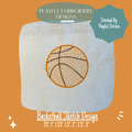 Basketball Sketch Machine Embroidery Design, Basketball Machine Embroidery Design, Sketch Basketball, Sports Design, Digital Download