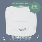 Bat Mini Shadow Work Machine Embroidery Design, Halloween Mini Shadow Work Design, Digital Download