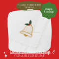 Christmas Bell Shadow Work Mini Embroidery design, Bell Shadow work Machine Embroidery Design, Digital Download