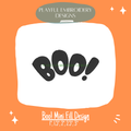 Boo! Mini fill embroidery design  for machine embroidery (Digital File)