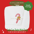 Candy Cane Shadow Work Mini Embroidery design, Candy Cane Shadow work Machine Embroidery Design, Digital Download