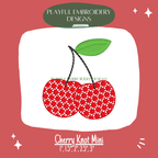 Cherry Mini Knot Pattern Machine Embroidery Design (Digital Download)