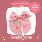 Cherry Heart Mini Machine Embroidery Design (Digital Download)