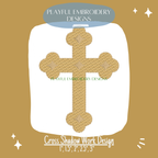 Cross Shadow Work Machine Embroidery Design (Digital Download)