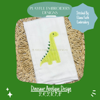 Dinosaur Applique Machine Embroidery Design (Digital Download)