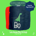 Dinosaur Mini Design for Machine Embroidery (digital download)