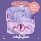 Dolphin Mini Fill Design for Machine Embroidery (Digital Download)