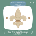 Fleur de Lis Shadow Work Machine Embroidery Design, Fleur Shadow Design for Machine Embroidery (Digital Download)