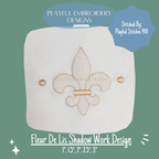 Fleur de Lis Shadow Work Machine Embroidery Design, Fleur Shadow Design for Machine Embroidery (Digital Download)