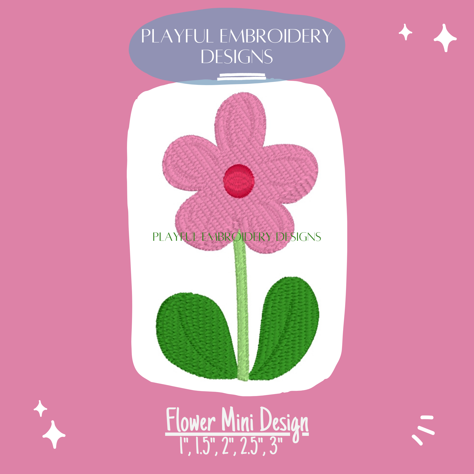 Flower Fill Stitch Machine Embroidery Design (Digital Download)