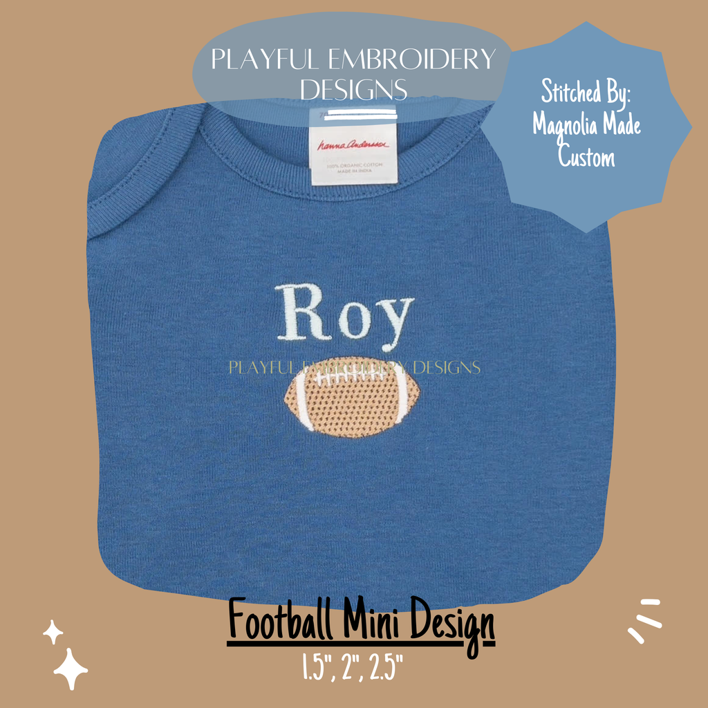 Football Mini Machine Embroidery Design, Football Machine Embroidery Design, Fall Boy Design, Sports Mini Design, Digital Download