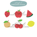 Fruit Knot Mini Bundle Machine Embroidery Design (Digital Download)