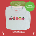 Fruit Knot Mini Bundle Machine Embroidery Design (Digital Download)