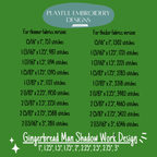 Gingerbread Man Shadow Work Mini Embroidery design, Gingerbread Man Shadow work Machine Embroidery Design, Digital Download