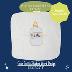 Glue Bottle Shadow Work Mini Embroidery design (Digital Download)