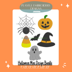 Halloween Mini Fill Bundle Machine Embroidery Design, Bundle of Halloween Mini Designs for Machine Embroidery, Jack O' Lantern Mini, Digital