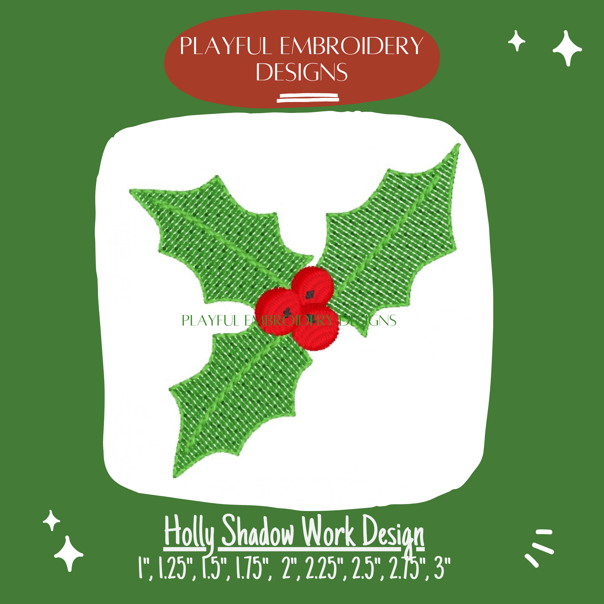 Christmas Mini Shadow Work Embroidery Design Bundle (Digital Download)