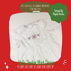 Holly Shadow Work Mini Embroidery design, Christmas Holly Shadow work Machine Embroidery Design, Digital Download