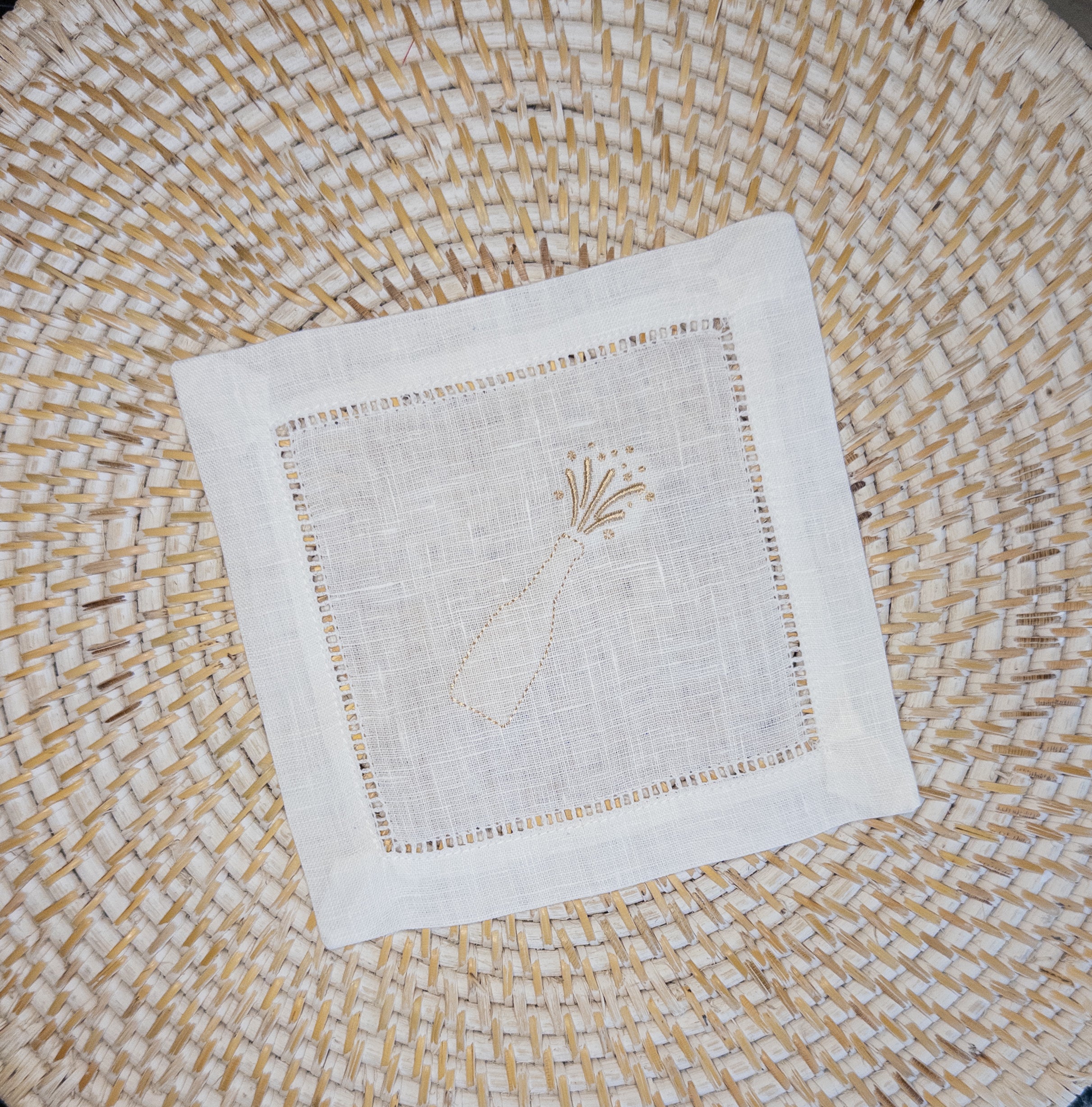 Popped Champagne Bottle Shadow Design