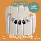 In The Hoop Boo Ghost Banner Machine Embroidery Design, Boo ITH Banner Design Bundle, Make your own Halloween Banner with Machine Embroidery
