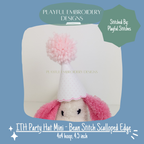 ITH Scalloped Edge Mini Party Hat Machine Embroidery Design (Digital Download)