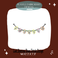 Fall Leaf Bunting Machine Embroidery Design, Bean Stitch Bunting Design for Fall, Quick Stitch, Digitial Download