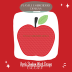 Apple Shadow Work Mini Embroidery design, Digital Download