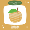 Peach Mini Knot Pattern Machine Embroidery Design (Digital Download)