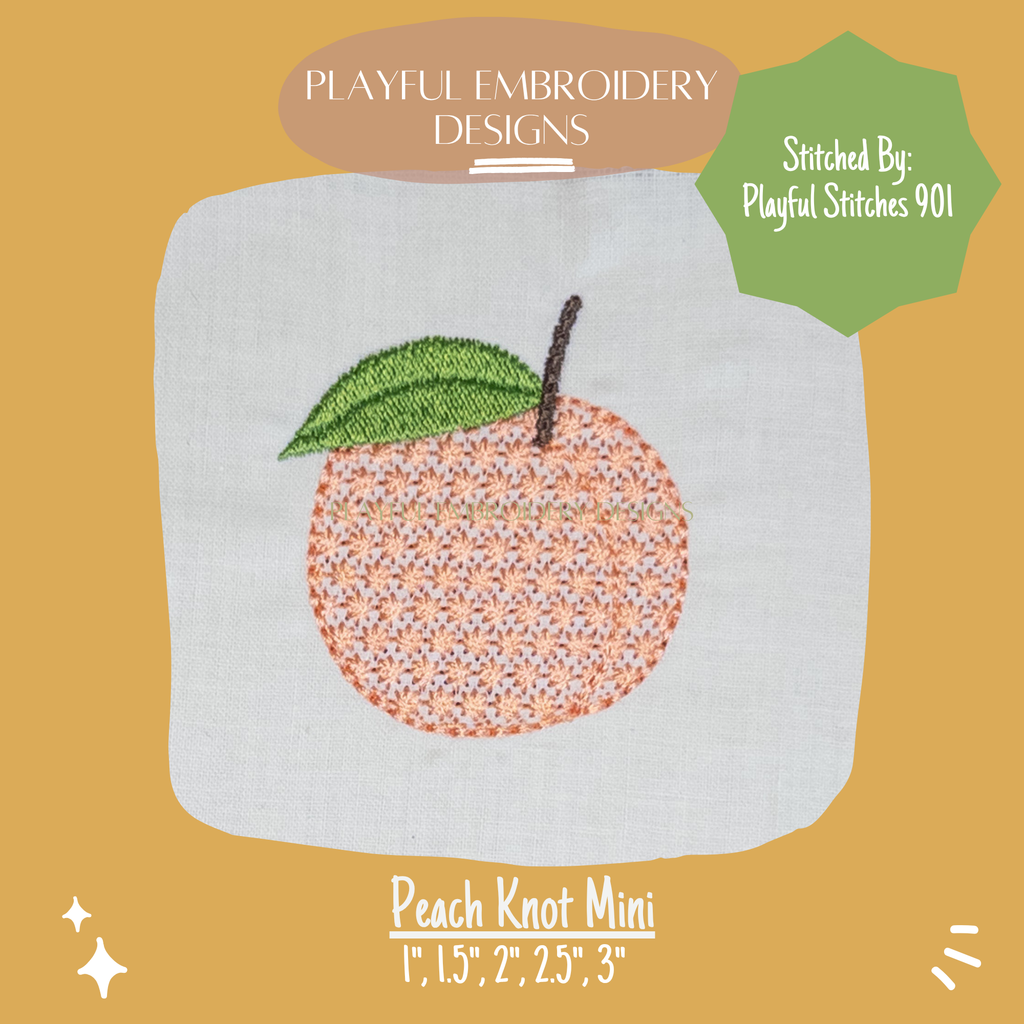 Fruit Knot Mini Bundle Machine Embroidery Design (Digital Download)