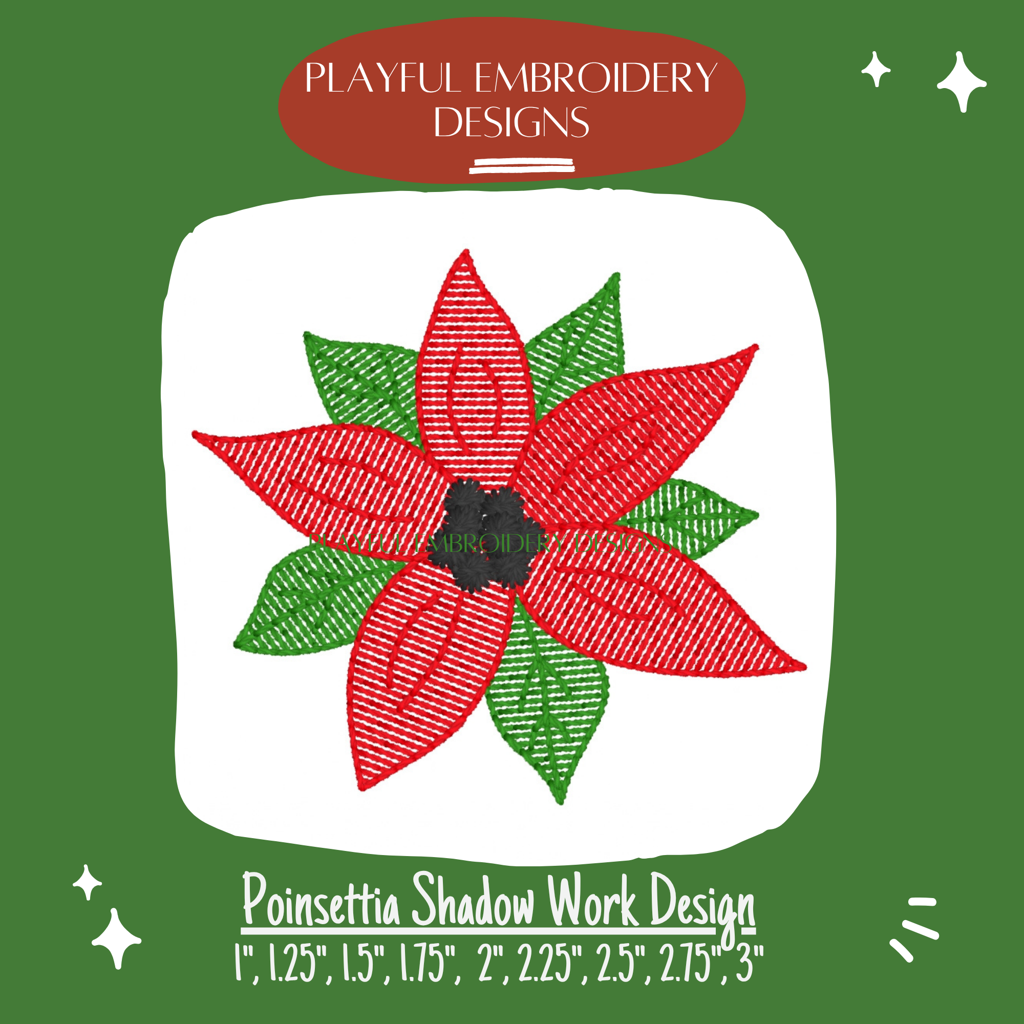 Christmas Mini Shadow Work Embroidery Design Bundle (Digital Download)