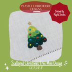 Scalloped Christmas Tree Mini Embroidery Design