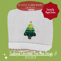 Scalloped Christmas Tree Mini Embroidery Design