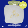Scissor Shadow Work Mini Embroidery design (Digital Download)