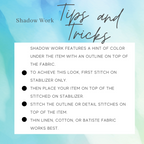 Halloween Mini Shadow Work Bundle for Machine Embroidery Design, Halloween Mini Shadow Work Design, Mini Bundle for Shadowwork