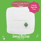 Shamrock Mini with a Bow Embroidery Design, Clover Machine Embroidery Design (Digital Download)