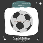 Soccer Ball Mini Embroidery Design for Machine Embroidery (Digital Download)