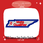 2025 Tennessee State Qualifier Patch Machine Embroidery Design, Patch Design, TN State Qualifying Patch