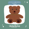 Teddy Bear Mini Design for Machine Embroidery (Digital File)