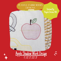 Apple Shadow Work Mini Embroidery design, Digital Download